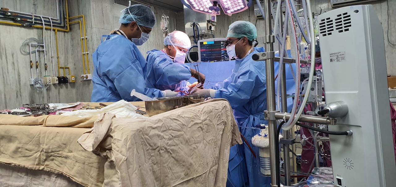 Heart Transplant surgical photo